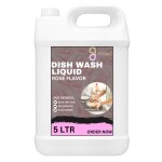Flisko Dish Wash Liquid with Rose 5 Liter | Insta Clean | With Active Power molecules that removes grime with ease