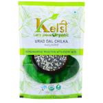 Kelsi Let's choose Organic Urad Split (With Skin), 500 Gram (Pack of 4)