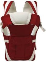 Mom's Pride Maroon, Cream Polyester Baby Carrier 4 In 1 Carry Bag Cuddler