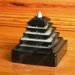 Craftam Pyramid Poly Resin Smoke Backflow Fountain with 20 Free Backflow Cones