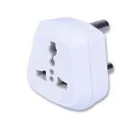 MX 3 PIN (Type-D) Universal Socket Plug,Worldwide Travel Adaptor, Multi Plug, Conversion Plug, Socket Connector (Converts 5 Amps to 15 Amps) PC Moulded (MX-2766) Pack of 1