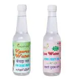 GREEN VALLEY 100% Natural Premium Kewra Water(300 ML) and Rose Water (300 ML) (Pack of 2 x 300ml) - Essence for Biryani and Mughlai Dishes
