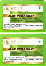 Badahair Aloe Vera Handmade Bath Soap Enrich With Vitamin E, Glycerine, 100 G (Pack Of 2)