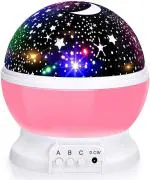 FIVANIO Romantic Sky Star Master Night Light Projector USB Lamp Led Night Lamp Night Lamp (13 cm, Multicolor)