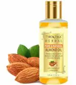 DRONTIKA WILD & PURE 100% Pure Sweet Almond Oil, Cold-Pressed, Virgin Grade, Organic Oil, Natural Nourishment For Hair, Face, Skin & Massage, No Artificial Colour Or Fragrance 100ml