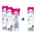 Veet Hair Removal Cream - 100 g (Sensitive Skin, Buy 2 Get 1 Free)
