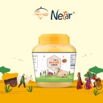 Netar Pure Desi Cow Ghee 1 Litre Jar| Vedic Bilona Two Way Hand Churned | Vedic ghee| Indian Desi cow Ghee, Natural & Healthy, Non-GMO| No Added Colour and Preservatives, No Added Fragrance, 100% Naturally obtained | 1 Litre Ghee Pet Jar .