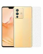 GADGETRONICS Vivo V23 Pro Transparent Carbon Fiber Scratch Resistant Back Screen Guard Sticker