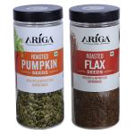 Ariga Foods Pumpkin Seeds & Flax Seeds | 1kg Premium Quality Mixed Seeds (1000 g, Pack of 2)