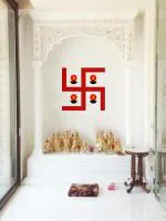 Rawpockets Swastik Sign with Lamps