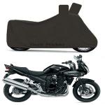 Bull Rider Black Polyester Two Wheeler Cover For Suzuki Bandit