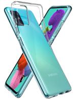 Spigen Crystal Clear TPU Liquid Crystal Back Cover Case Designed For Samsung Galaxy A51