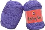 Simi Enterprise Iris Acrylic Ball Hand Knitting Wool, Art Craft Soft Fingering Crochet Hook Yarn, Needle Knitting Yarn Thread Dyed-Vb Art-Abce, 100 G