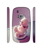 Casotec Cute Teddy Bear Design 3D Printed Hard Back Case Cover for Nokia 3310