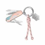 Victorinox Swiss Army Knife Classic SD Paris Style, (5.8 cm) Pink, ABS/Cellidor Scale, 0.6223.E221| Outdoor Multitool Small Pocket Knife With Scissors, Gift For Him And Her