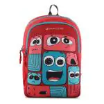 Harissons Bags Red Polyester Sponge Emoji Primary School Backpack for Children 7-12 yrs Old 19 L (HB1196RED)
