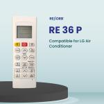 RESORB RE 36P Compatible Remote Control for LG Inverter AC with Mosquito Away Function (Old Remote Exactly Same function Will Only Work)