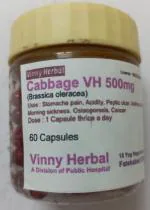 Cabbage DH Herbal Supplement Capsules 60 Caps Jar - DoctorKC Herbal
