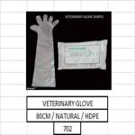 POLYGLOV VETERINARY GLOVE (A. I Gloves) | 80CM / NATURAL / HDPE | Qty/Pack Nos-300