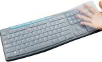 iFyx Logitech Bluetooth Multi-Device Keyboard Transparent Silicone Keyboard Skin Protector Case Cover