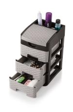 Mirakia Plastic Tabloid 3-Tier Drawer