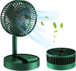 G.FIDEL Mini Foldable USB Rechargeable Desk Fan Electric Desktop Fan Adjustable & Portable for Travel Silent Table Top Personal Fan for Bedside Office Table, Home, Kichen (Color may change)