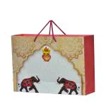 PPJ - WEDDING GATE (30 Pcs.) (MULTICOLOUR) PAPER CARRY BAG, 14 Inch X 10 Inch X 4 Inch for DIWALI/WEDDING/FUNCTION/BIRTHDAY/RETURN GIFTS/CHRISTMAS (Pack of 30)