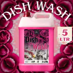 BLISS & BLUSH Dishwash Liquid 5 Liter Pink Natural Disinfectant Removes Tough Grease, Insta Clean Liquid Dishwash Gel