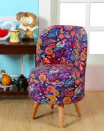 Shadowkart Pouffes Sitting Stool For Living Room, Mudda Puffy Wooden Ottoman Stools, Pouffe Footstool, Pouf For Office Home Decoration & Dressing Table Sofa Chair, 18x18x32 Inch, Jaipuri