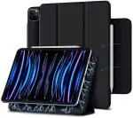 ProElite Smart Magnetic Case Cover for Apple iPad pro 11 inch 4th/3rd/2nd Gen 2022/2021/2020 [Support Apple Pencil Charging], Black