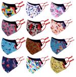 Bildos prited cotton mask for women with adjustable ear loop ( pack of 12)