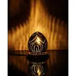 Coco Crafters Handmade Coconut Shell Bed-side Table Lamp for Home/Home décor/Bed lamp/ Bed Light/