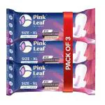 Pink Leaf Women's Regular XL Sanitary Napkin (21 Pads with Disposal Bags, 280mm) Double Wing Shape, Rash, Skin Friendly, Absorbs upto 100% Fluid | Up to 12 Hours of Protection (Pack of 3)