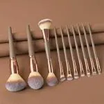 Roslet Makeup Brush, Double Ended Makeup Brushes set for Blending Liquid Powder 10pcs