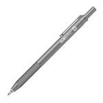 Scrikss Twist 2.0mm Mechanical Pencil with Lead, Matte Black Plated Aluminium Body, Mini Removable Sharpener, Push Mechanism, Retractile Function - Black