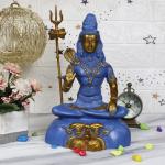 ARTVARKO Religious Brass Mahadev Bholenath Large Shiva Idol - 13 inch