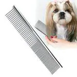 Pets Empire Professional Stainless Steel Metal Dog Pet Cat grooming Comb Rake Brush Tool, 20cm