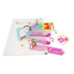 Parteet Multicolor Unicorn Stationary Set Combo ,Pack of 10