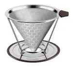 Hasthip Stainless Steel Filter Coffee Maker 800 Mesh With Handle Pour Over