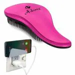 Adoniz FREE MOBILE CHARGING STAND with Adoniz Electroplated Detangler Hair Brush with Handle (PINK)