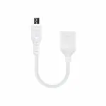 ERD UC-12 USB A to Micro USB OTG Cable for Data Syncing Male-Female Adapter Compatible with All Micro USB Supported Mobile Smartphone and Other Devices (5 Inches) White