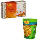 Haldiram's Nagpur Navratan Mix - 1kg with Orange Burfee 500 gms