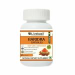 B LIVEBASIL OVERSEAS Haridra (Haldi/Curcumin) Extract 500 mg Capsules Herbal, Anti-inflammatory Supplement For Skin Joint Support Anxiety & Stress Relief - 60 Veg Capsules_