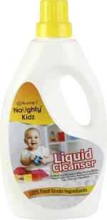 Naughty Kidz Baby Anti Bacterial Liquid Cleanser for Fruits, Bottles, Accessories and Toys 1000ml Pack of 1