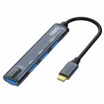 Tizum USB Extension Hub, 4-in-1 Portable Multiport Adapter/Connector for PC, MacBook, iPad, XPS