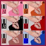 A1Fashion High Pigment Shine Like Stars, Glossy Finish, Pack of 6 Nail Polish Multicolor (Pack of 6)