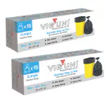 Viguni Garbage Bags Size 24 X 32 CM (Pack 2 Rolls) 30 Bags Small Premium Dustbin Bags, Super Strong, Easy To Tear, Leak Proof For Dry & Wet Waste, High Density Bags