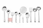 Parage Stainless Steel Cooking Spoon Set (10 Pcs)