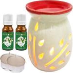 PeepalComm Aroma Candle Diffuser Oil Burner Lamp Wax Warmer Tea Light Holder for fragrance Aroma Oil, Diffuser (5 x 2 ml)