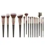 STUNHUB Professional Makeup Brush Set Premium Synthetic Make Up Brushes for Foundation Powder Blush Highlighter Concealer Makeup Brush Kit for Travel Cosmetic Make Up Brush Tool Kit (15 Pcs)
